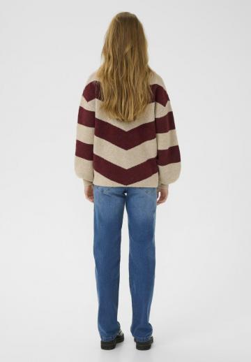 Пуловер в полоску