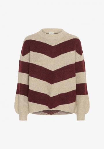 Пуловер в полоску