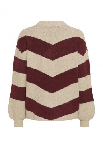 Пуловер в полоску