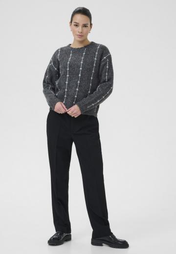 Пуловер в полоску