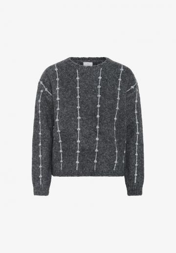 Пуловер в полоску