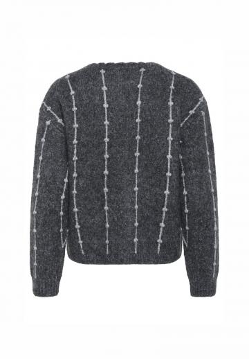 Пуловер в полоску