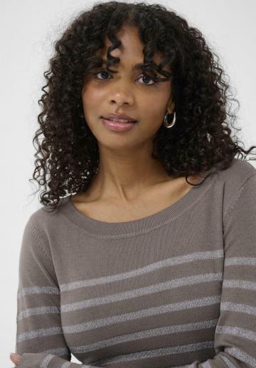 Пуловер в полоску