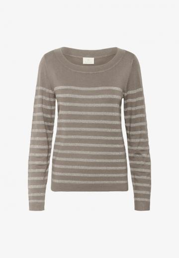 Пуловер в полоску