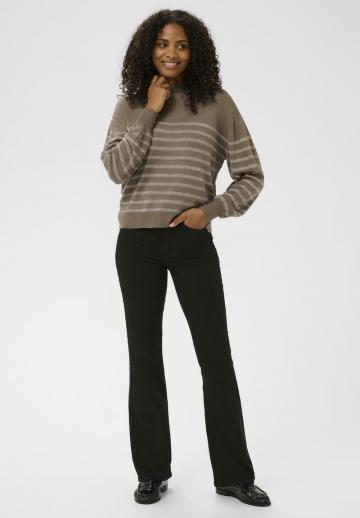 Пуловер в полоску