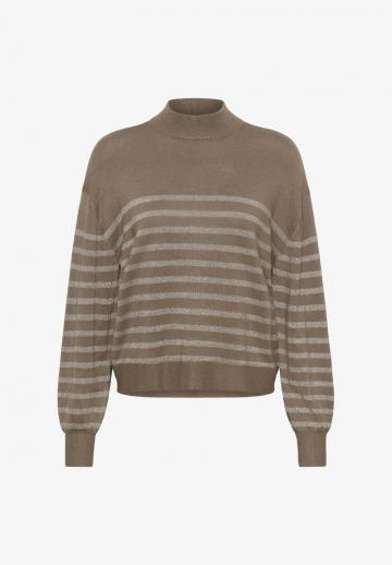 Пуловер в полоску