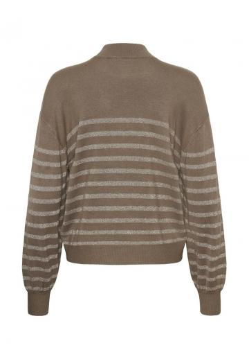 Пуловер в полоску