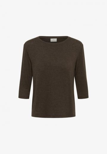 Пуловер с рукавом три четверти