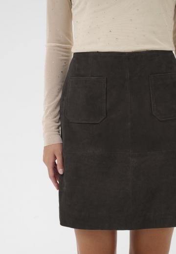 Кожаная юбка