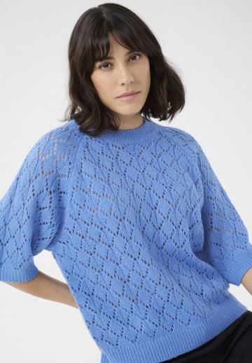 Пуловер с коротким рукавом