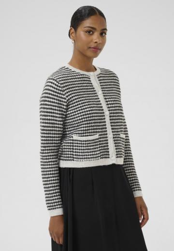 Жаккардовая вязаная кофта