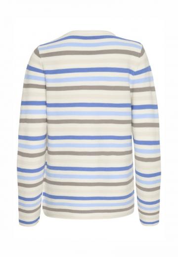 Пуловер в полоску