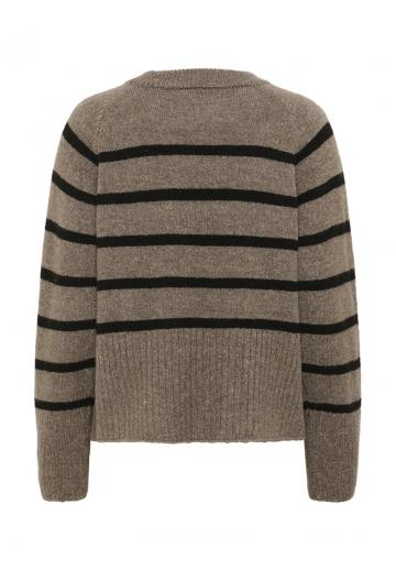Пуловер в полоску