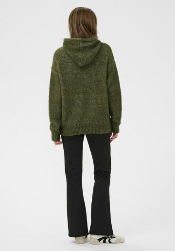 Пуловер с капюшоном