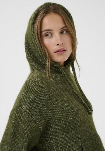 Пуловер с капюшоном