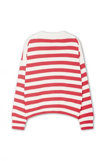 Пуловер в полоску