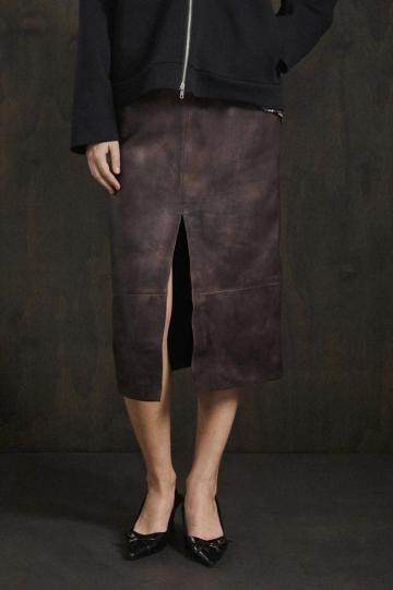 Кожаная юбка