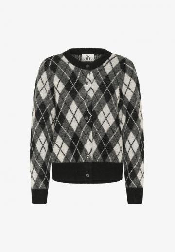 Жаккардовая вязаная кофта