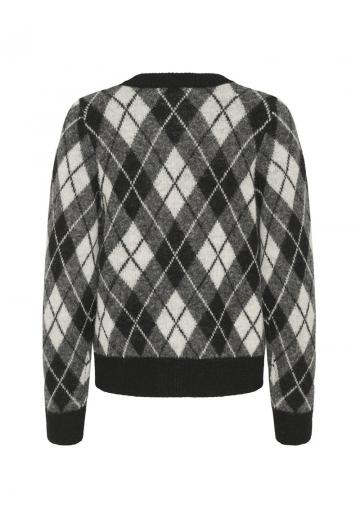 Жаккардовая вязаная кофта