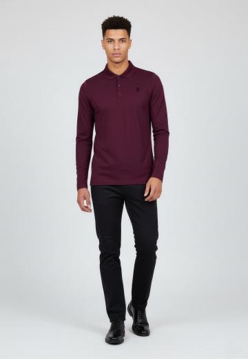 Поло с длинным рукавом