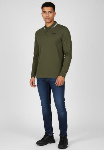 Поло с длинным рукавом