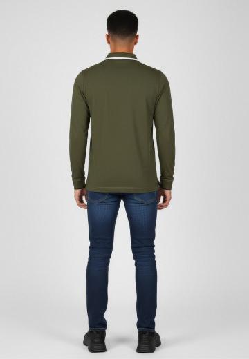 Поло с длинным рукавом