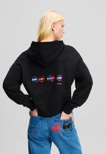 Пуловер с капюшоном