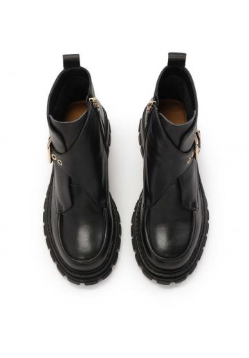 Полусапожки на высоком каблуке