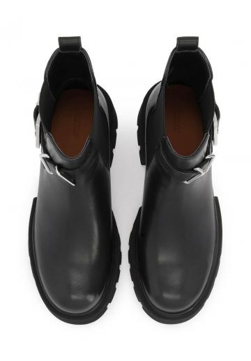 Полусапожки на высоком каблуке