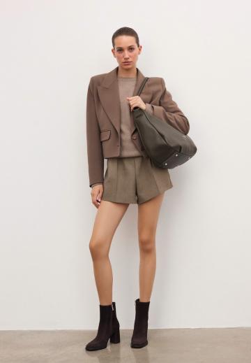 Полусапожки на высоком каблуке