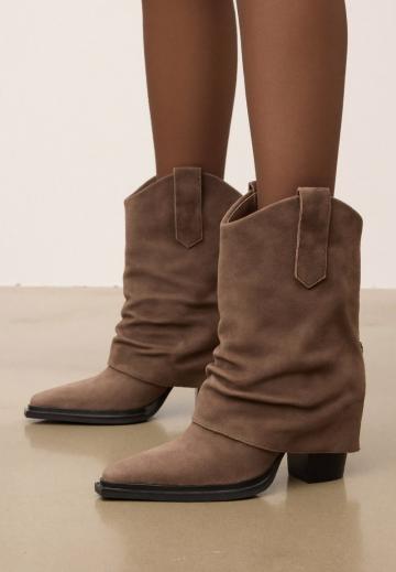 Полусапожки на высоком каблуке