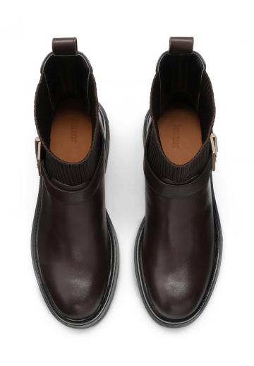 Полусапожки на высоком каблуке