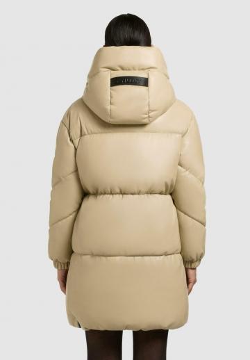 Пальто из искусственной кожи