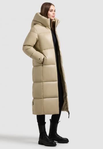 Пальто из искусственной кожи