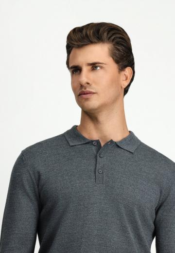 Поло с длинным рукавом