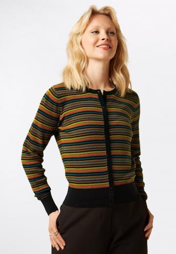 Жаккардовая вязаная кофта