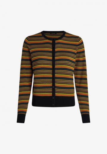 Жаккардовая вязаная кофта