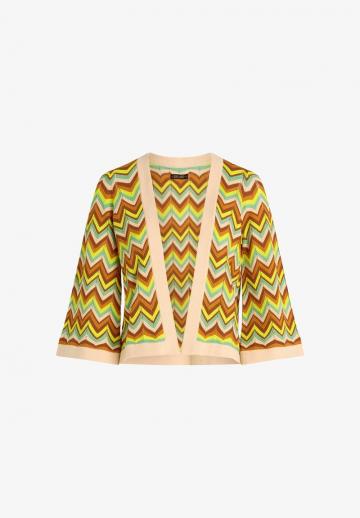 Жаккардовая вязаная кофта