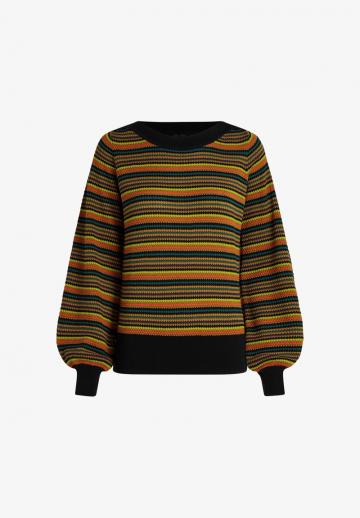 Пуловер в полоску