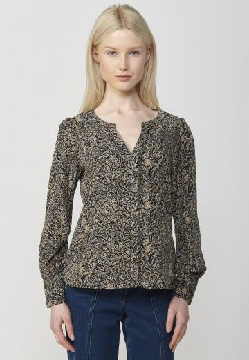 Атласная блузка