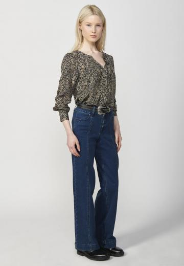 Атласная блузка