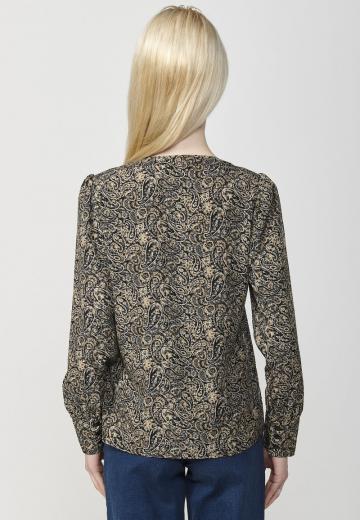 Атласная блузка
