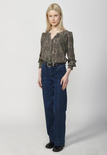 Атласная блузка