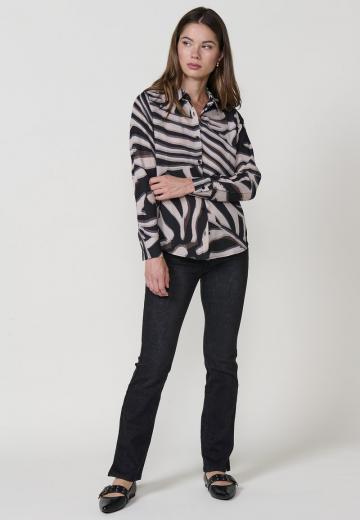 Атласная блузка