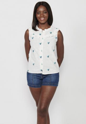 Джинсовая блузка