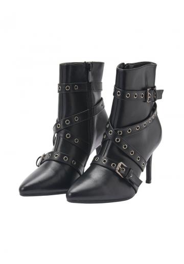 Полусапожки на высоком каблуке