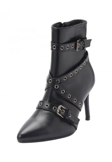 Полусапожки на высоком каблуке