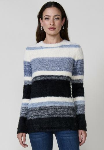 Пуловер в полоску