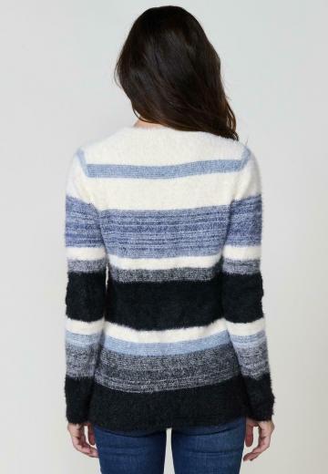 Пуловер в полоску