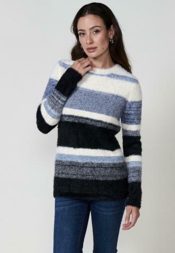 Пуловер в полоску